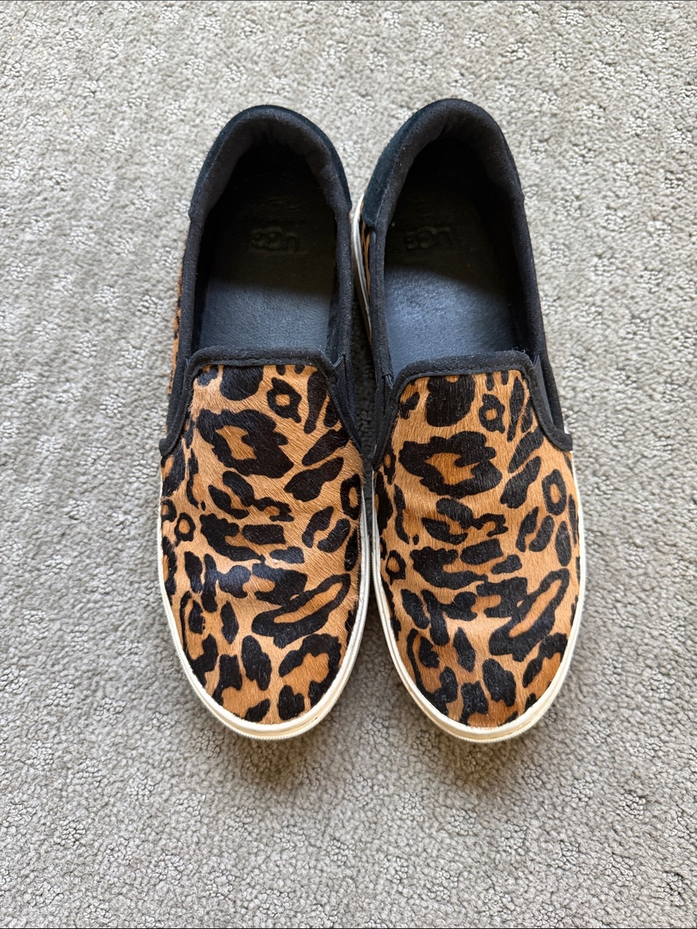 UGG Leopard Print Slip-On Sneakers